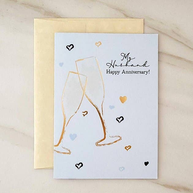 Every Year Together - Husband Anniversary Greeting Card for wholesale by Wholesalegreetingcards.co