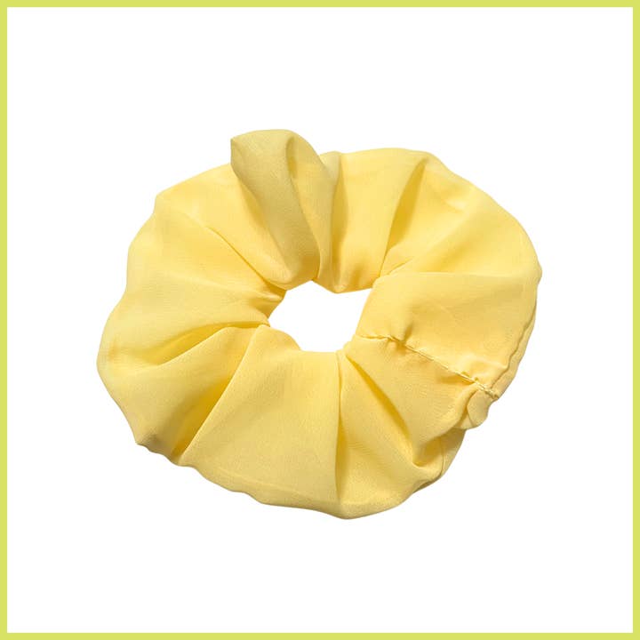Scrunchie amarillo mantequilla para venta al por mayor de Trash Bandit NYC