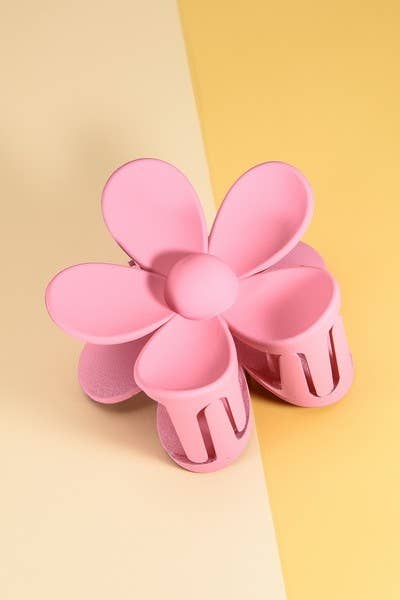 JOSSLYN by wall to wall - Wholesale Hair Clip - Women's - OVERSIZE MATTE FLOWER HAIR CLAW CLIPS | 40H45928