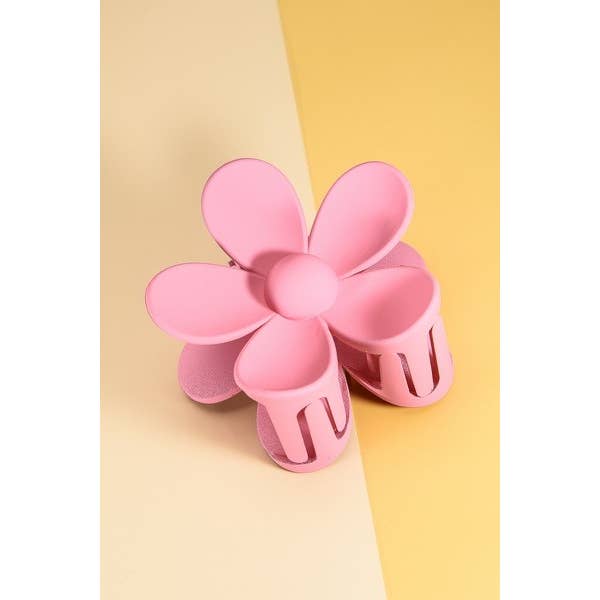 JOSSLYN by wall to wall - Wholesale Hair Clip - Women's - OVERSIZE MATTE FLOWER HAIR CLAW CLIPS | 40H45928