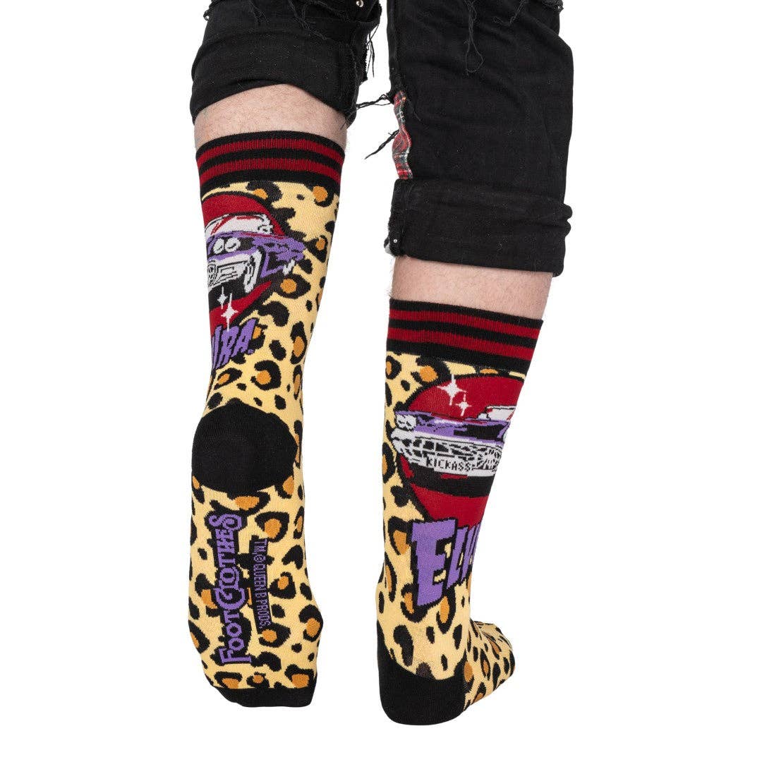FootClothes LLC – Engroshandel Strømper - Unisex – Elvira Macabre Mobile crewstrømper6
