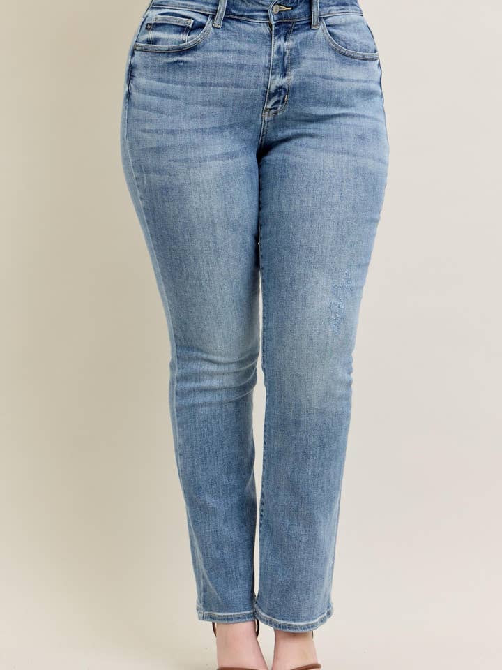CORE MID-RISE BOOTCUT - PLUS for wholesale by Judy Blue Jeans
