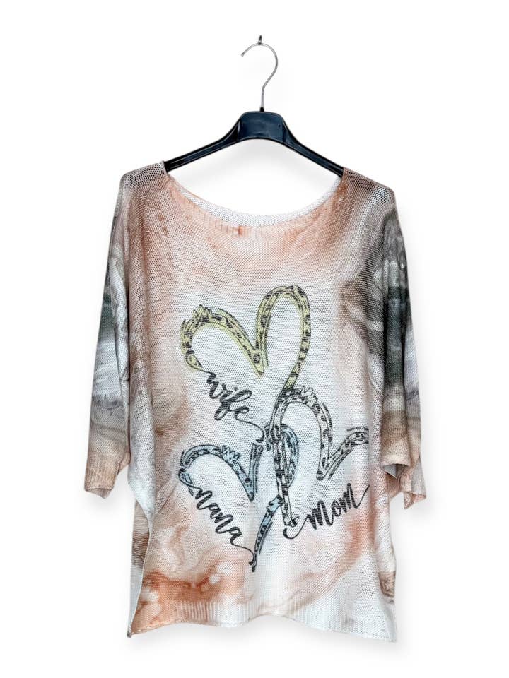 CX 2234-06 - Top i strik for engroshandel hos Lucky Nana