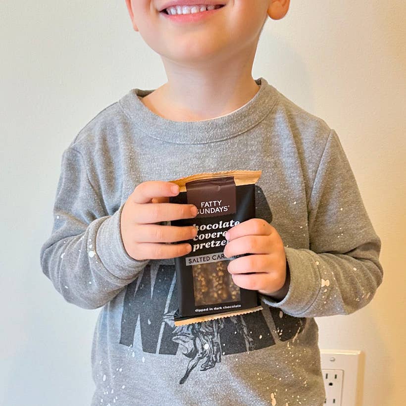 Fatty Sundays - Wholesale Chocolate Covered Sweets - Salted Caramel Chocolate Covered Pretzels (3-pack)2