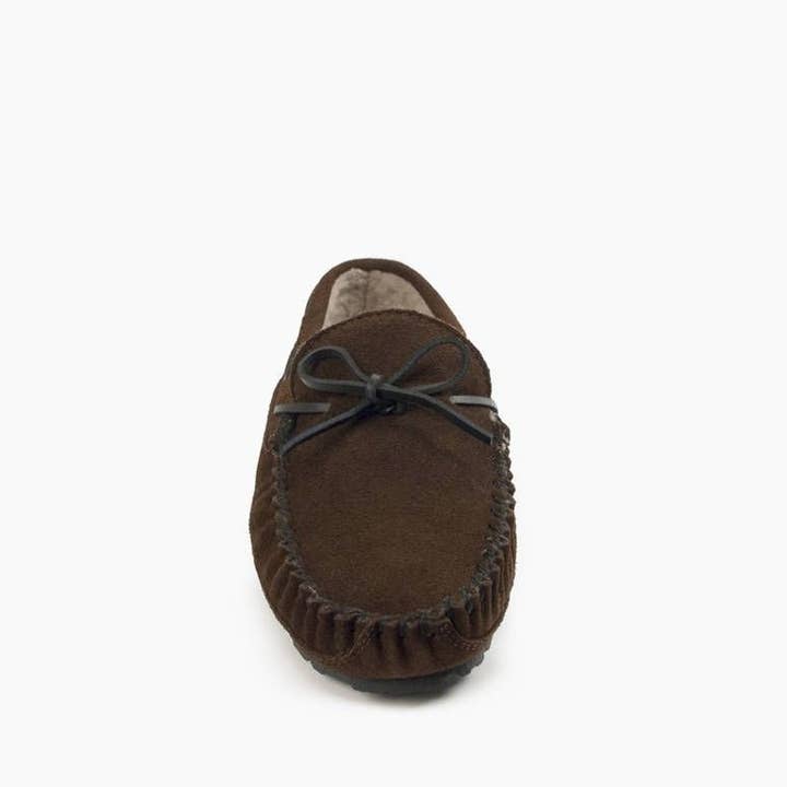 Minnetonka - Wholesale Slippers - Men's - Men's Casey Suede Pile-Lined Slip-On Slipper