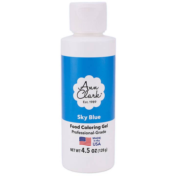 Ann Clark Sky Blue Food Coloring Gel, Large 4.5 oz. Bottle for wholesale by Ann Clark