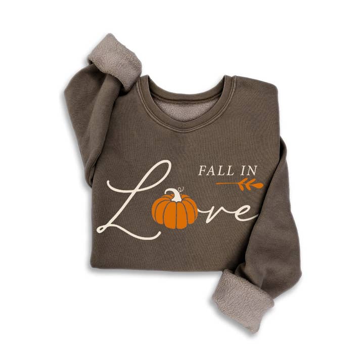 FALL IN LOVE MINERAL SWEATSHIRTS for wholesale by HRTandLUV