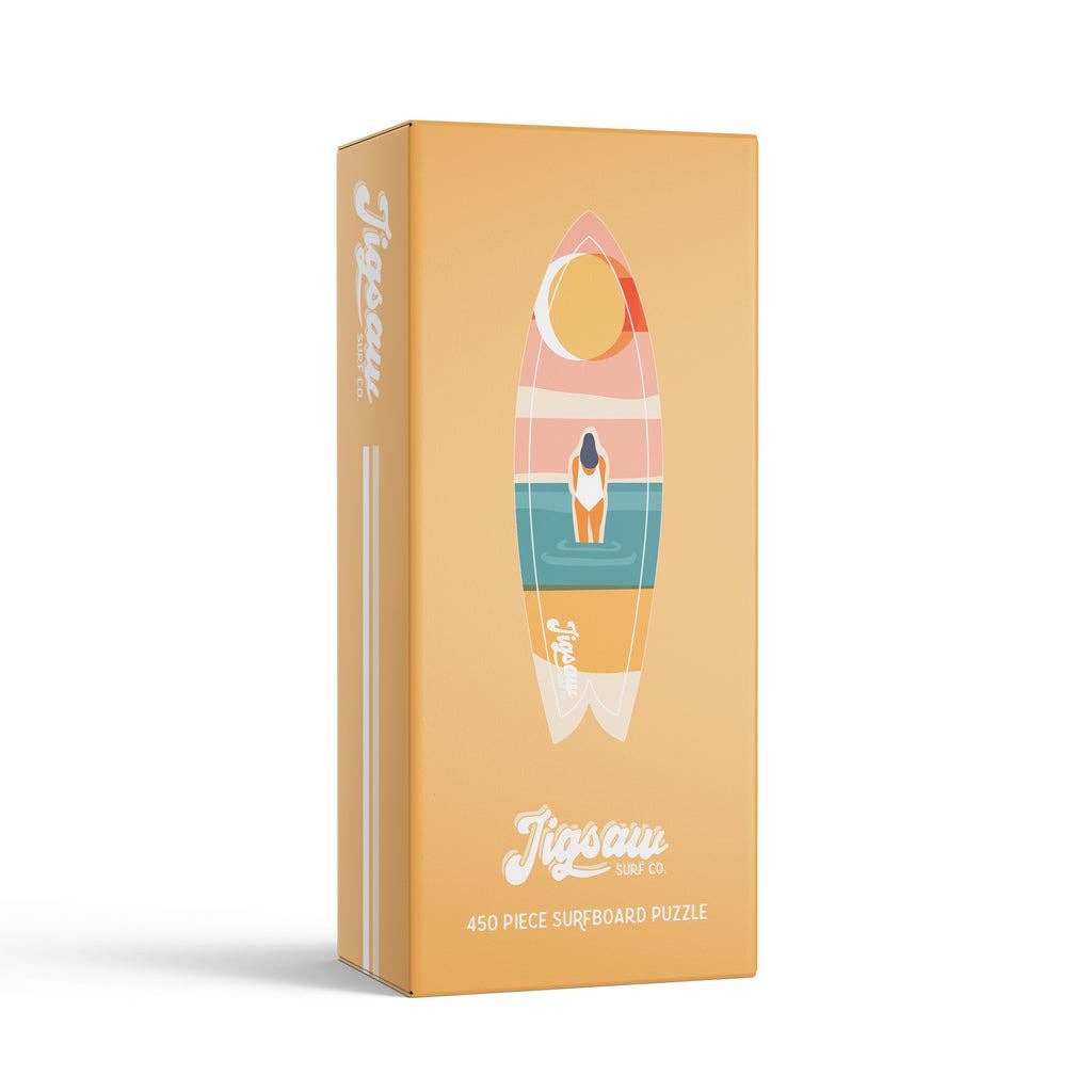 Jigsaw Surf Co. - Wholesale Puzzel - Volwassene - Sunset Gaze Legpuzzel in de vorm van een surfplank1