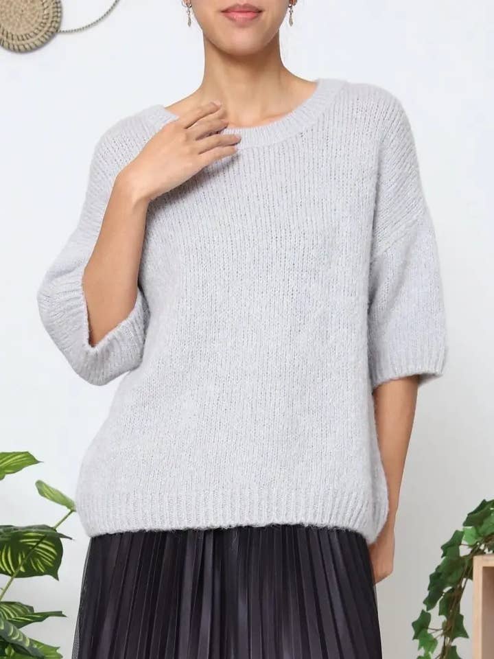 Orice - Wholesale Knit Sweater - Women's - Short-sleeve knit sweater fall - Orice0