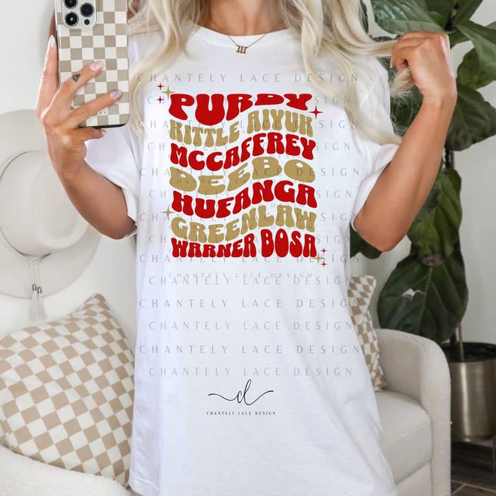 De teamnaam van de 49ers is Groovy | Super Bowl voor wholesale door Chantely Lace