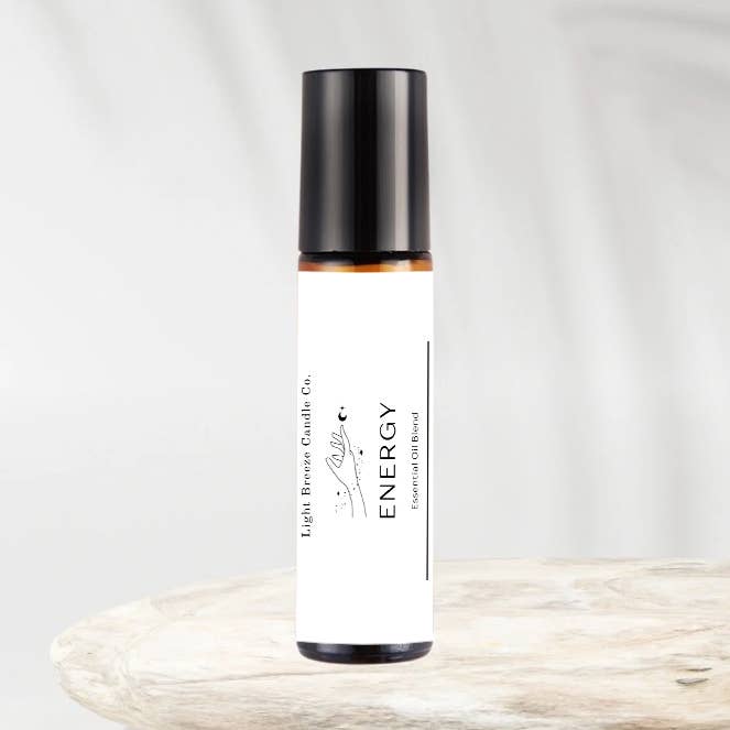 Energigivande Eterisk Olja Roll-On 100% Naturliga Ingredienser för wholesale av Light Breeze Candle Co.