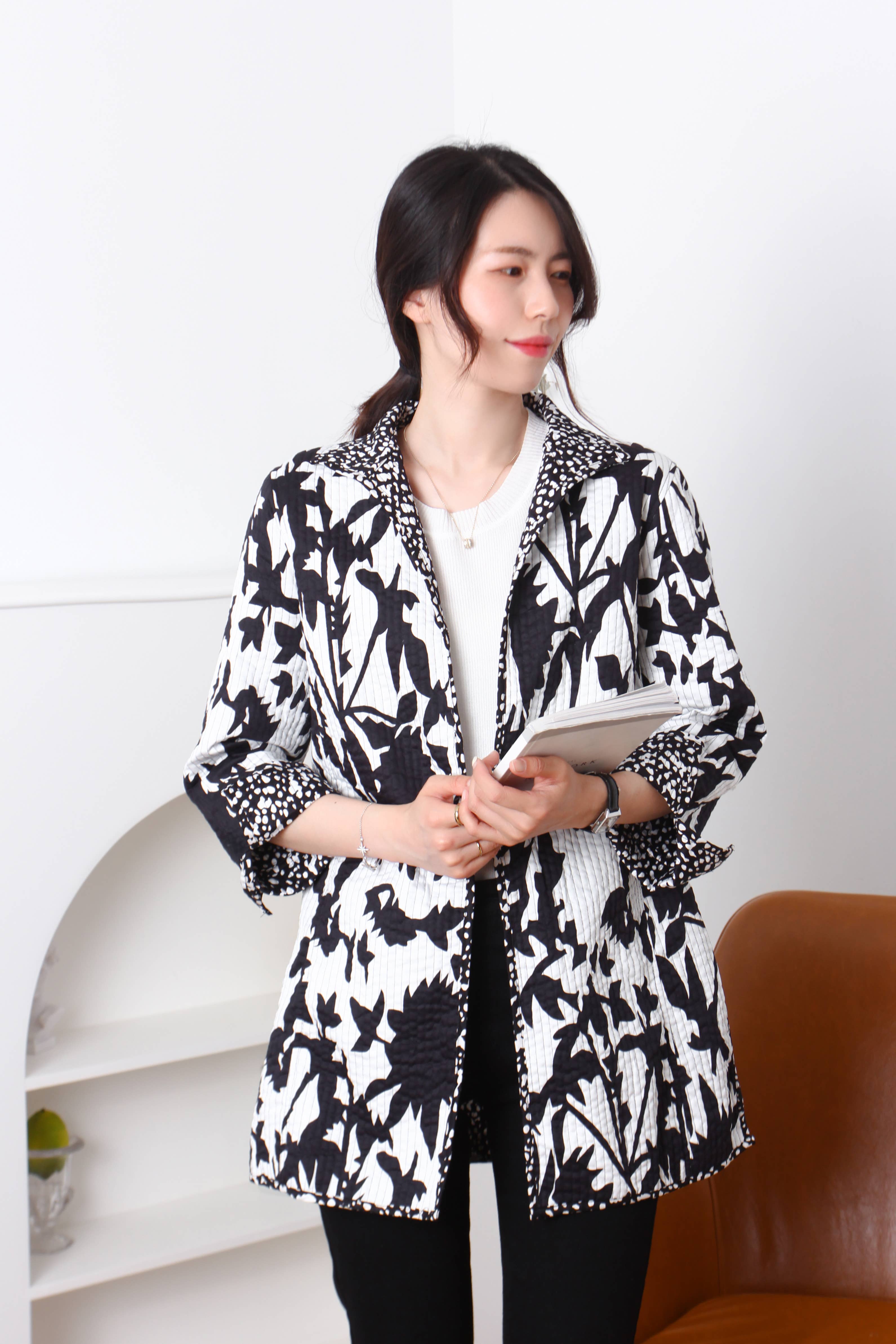 Trimdin - Wholesale Jacket - Women's - Quilted Cotton Mid-Length Black4