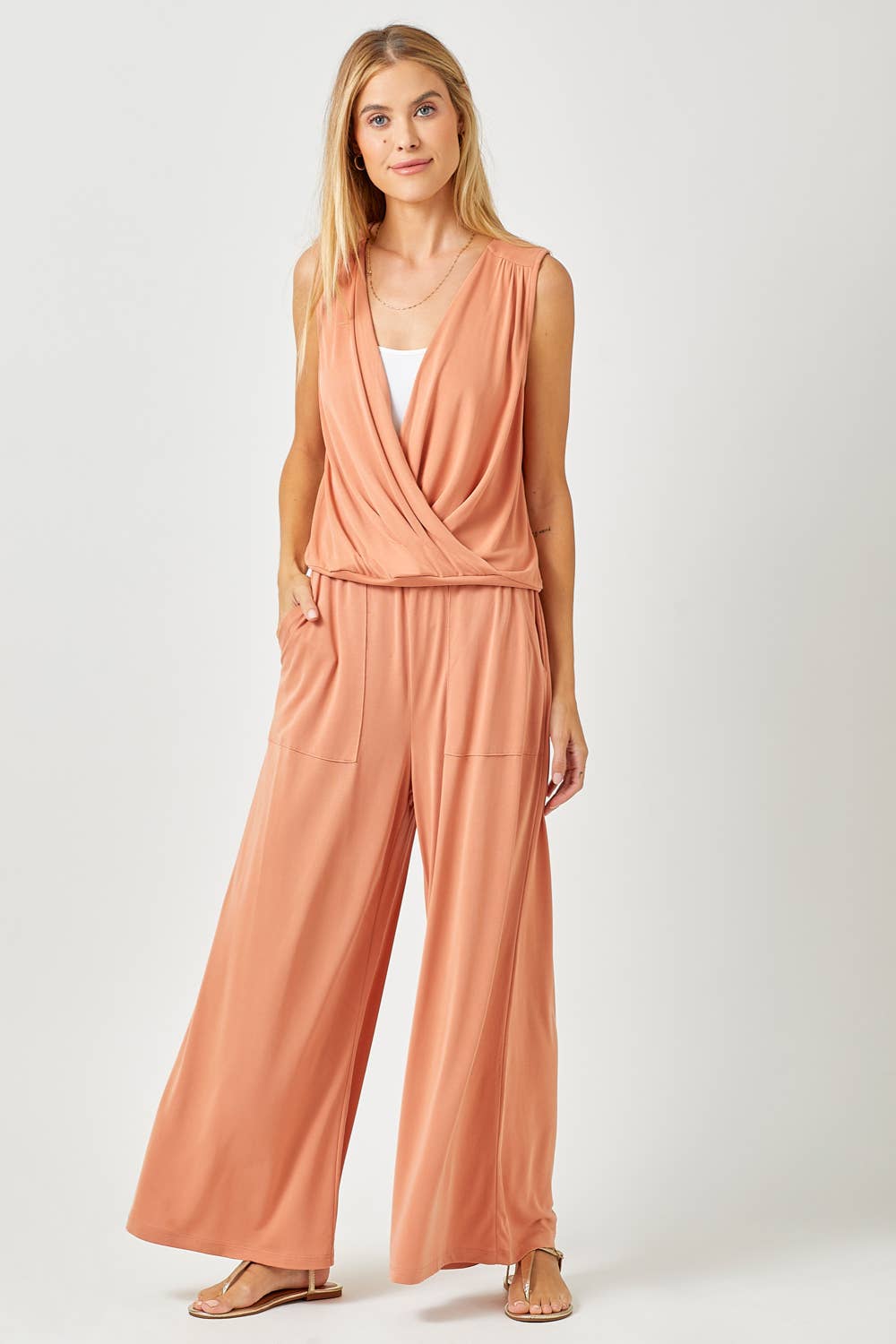 Mystree - Wholesale Blouse - Women's - 60608 Modal Plunging Neck Top13