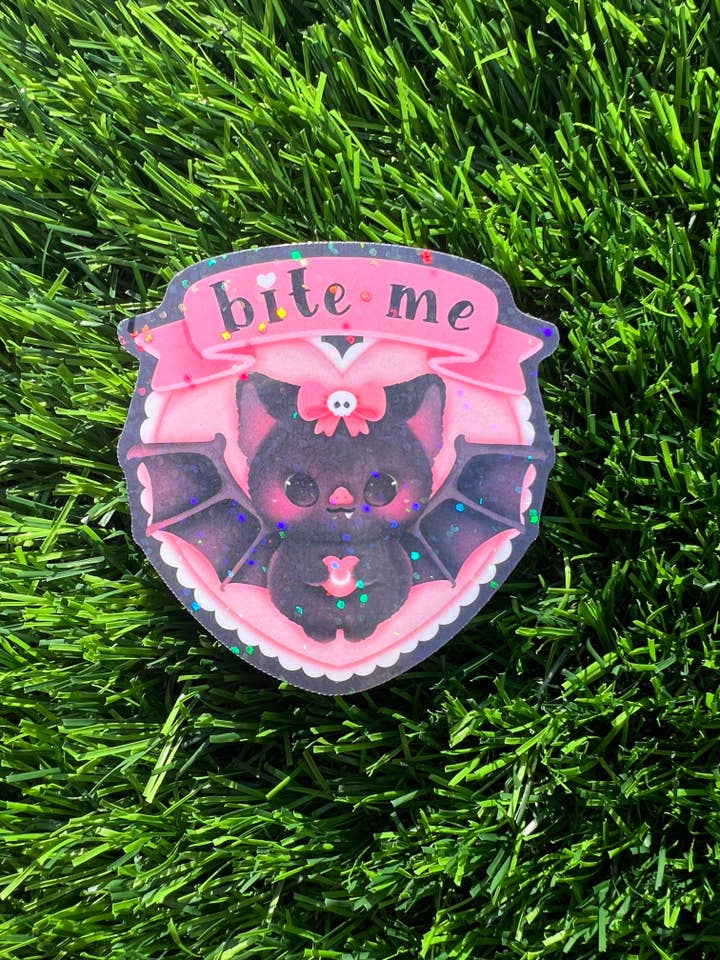 Bite Me Sticker for wholesale by Mothers Of Orion