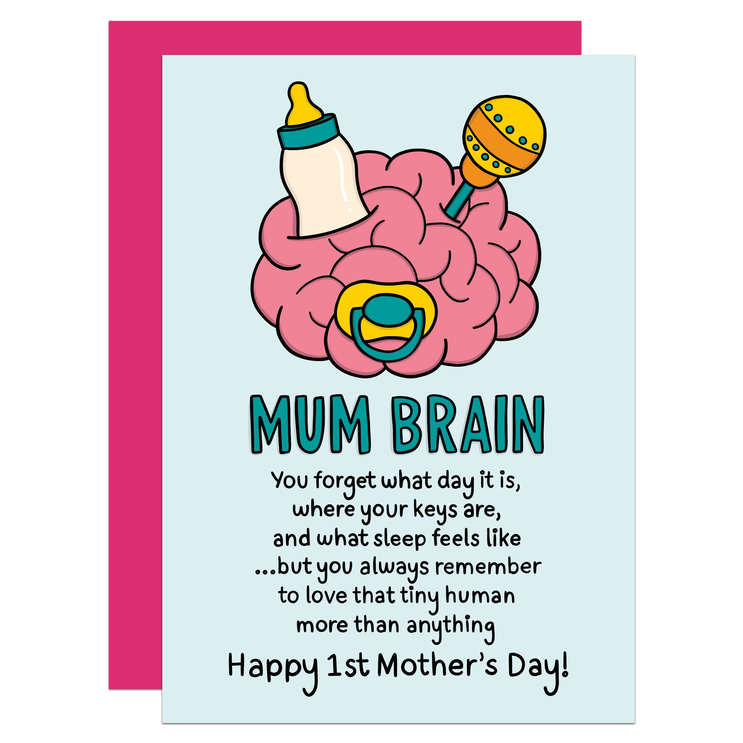 TeePee Creations - Wholesale Mother’s Day card - Mum Brain Mothers Day A6 Card0