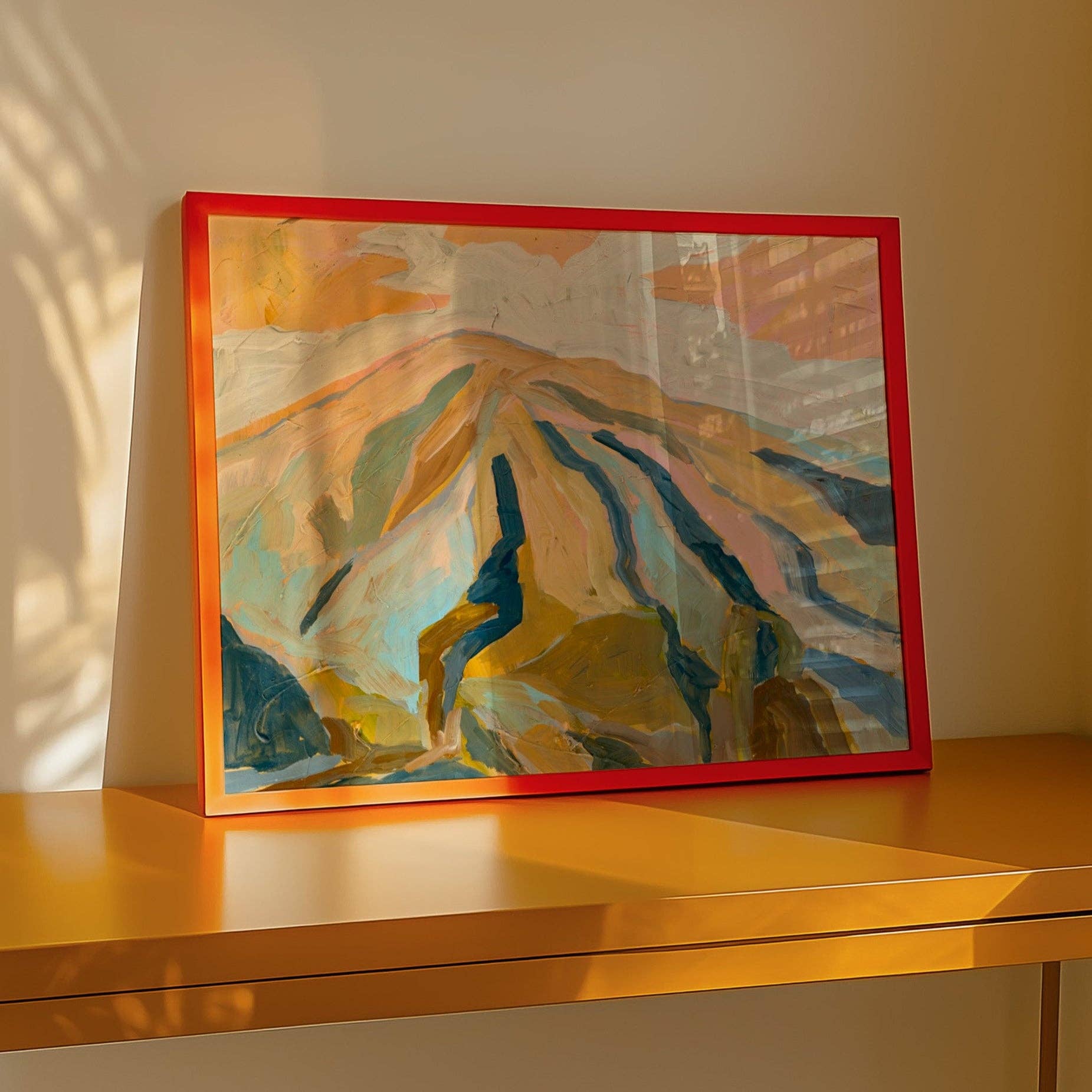 El Baker Art - Wholesale Art Print - Neutral Abstract Mountain Landscape Wall Art Print