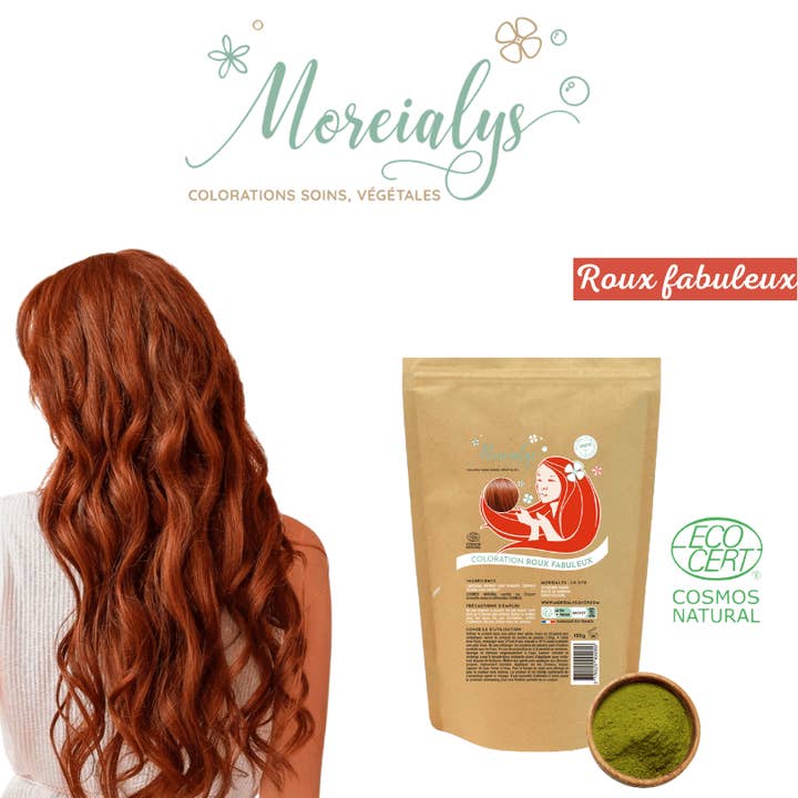 Moreialys Ecocert Cosmos Natural Fabulous, colore rosso per capelli per la vendita all'ingrosso da parte di MOREIALYS