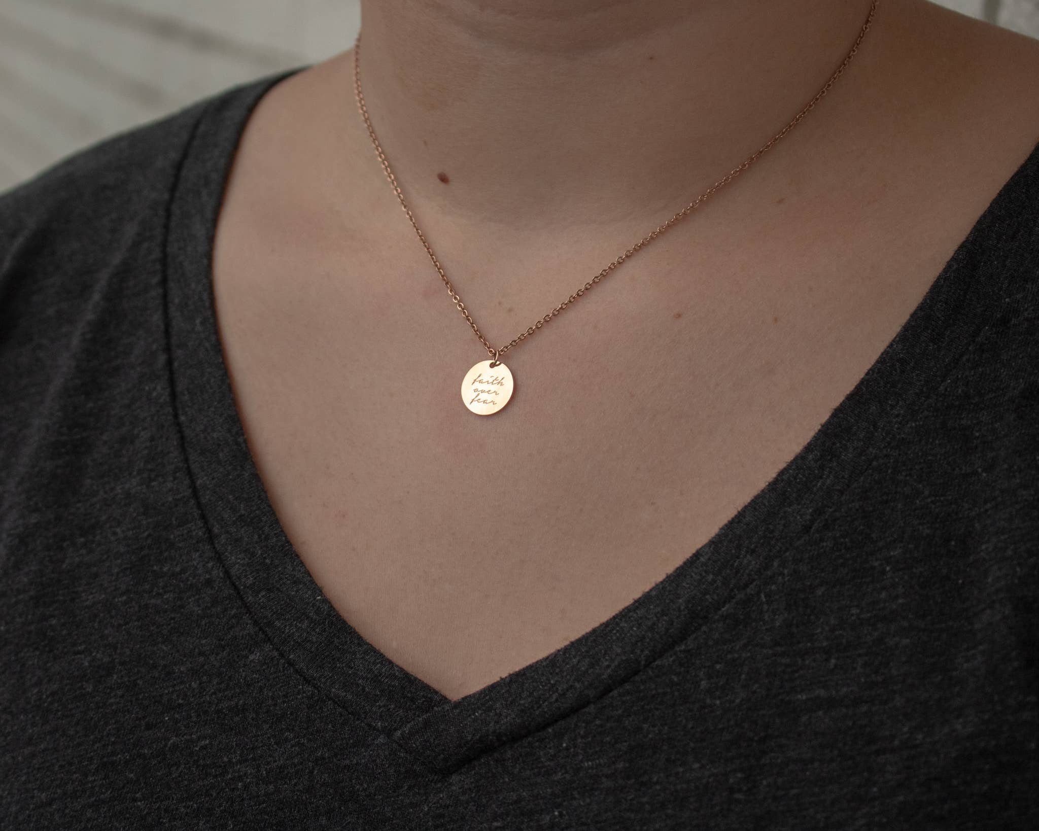 The Vintage Sparrow - Wholesale Pendant/Charm Necklace - Faith Pendant8