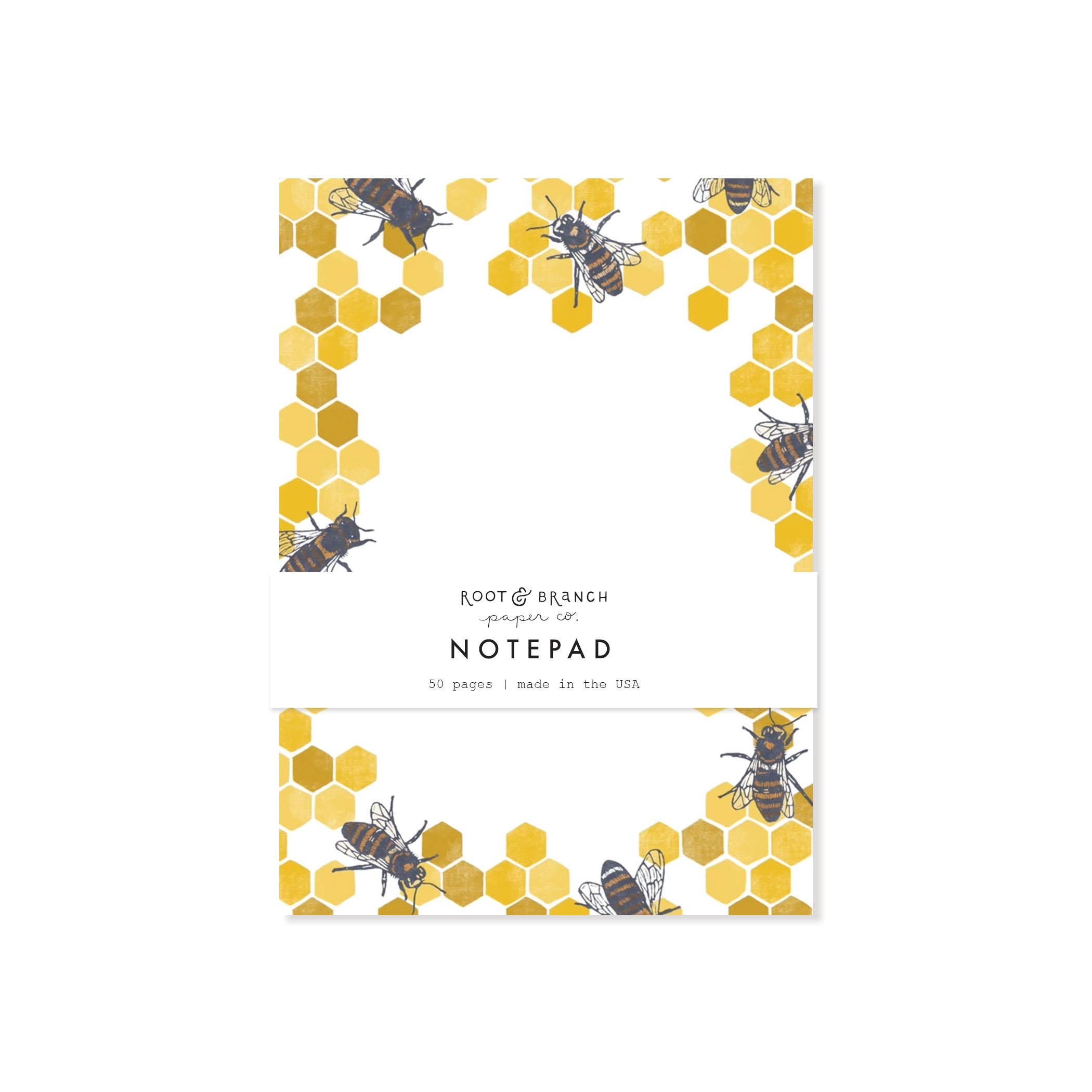 Root & Branch Paper Co. - Wholesale Notepad - Honeybee Notepad1
