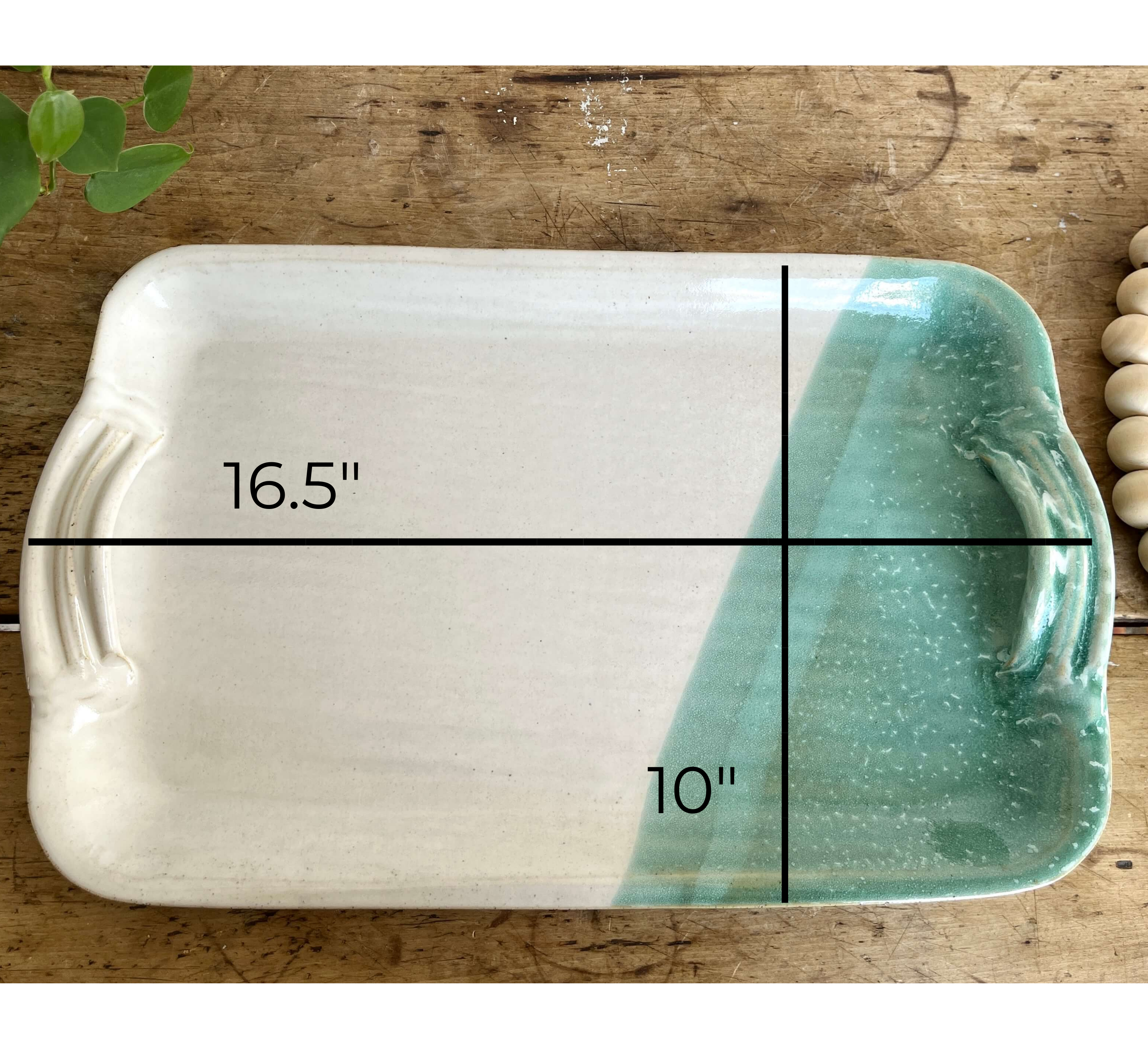 Coastal Clay Co. - Wholesale Platter - Large Serving Platter Handmade Pottery Tray13