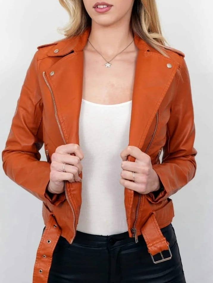 Veste de motard en cuir uni pour la vente par Kurt Muller