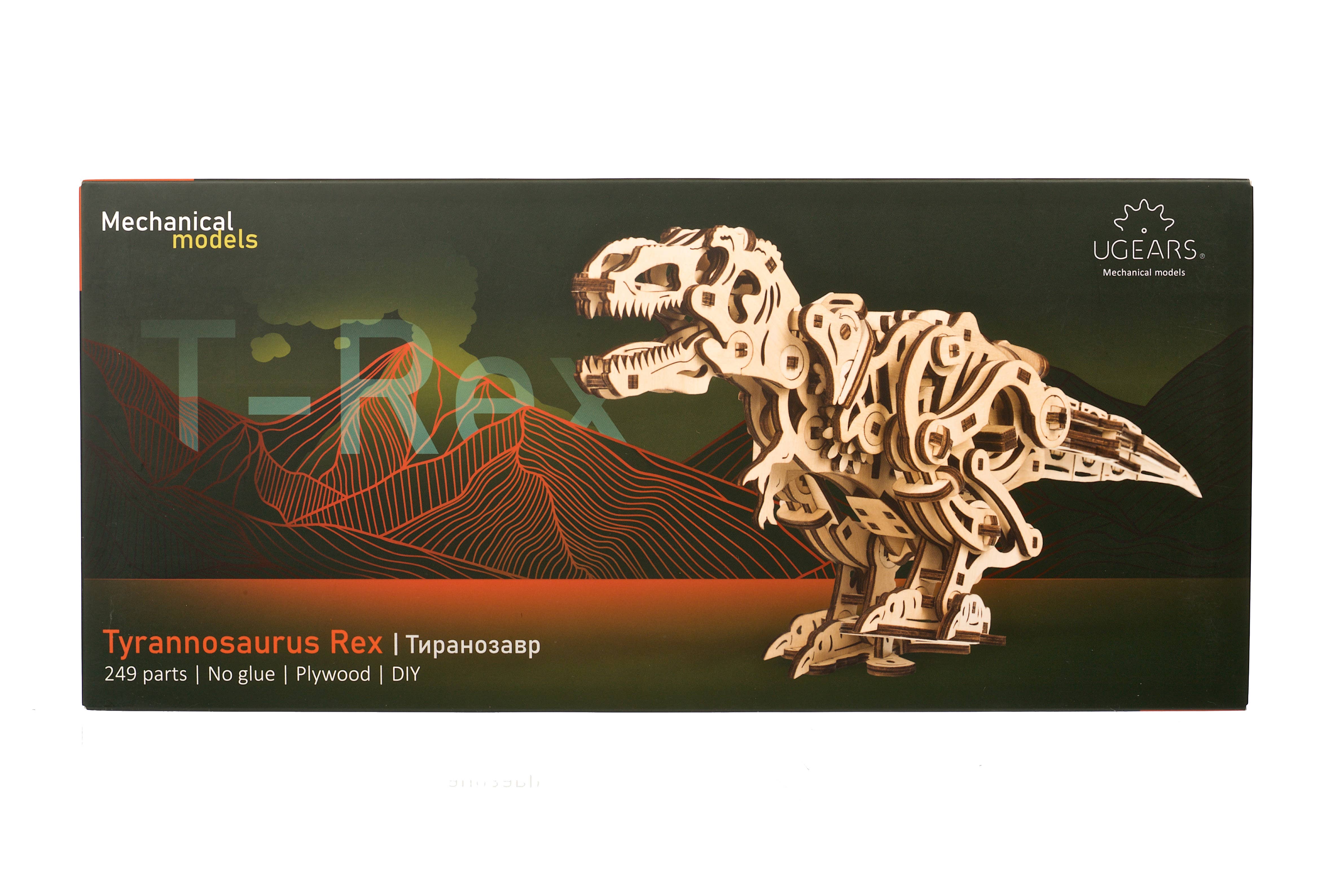 Ukidz LLC - Wholesale DIY Craft Kit - Kids - UGears Tyrannosaurus Rex -Wooden 3D Puzzles - DIY3