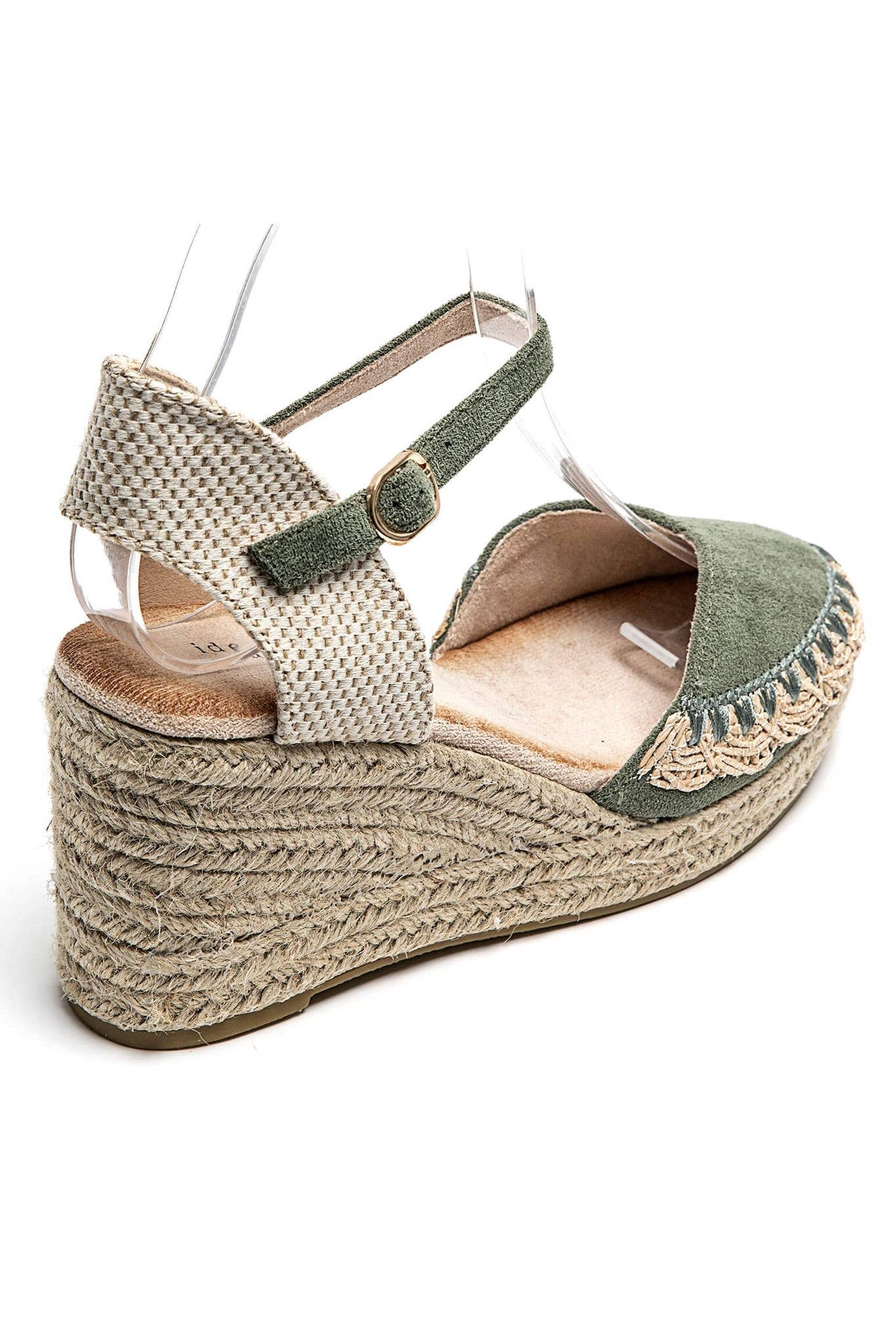 SWEET MAGIC MODA Y COMPLEMENTOS - Vente Chaussures compensées – femme - Espadrilles avec détails brodés et semelle en caoutchouc3