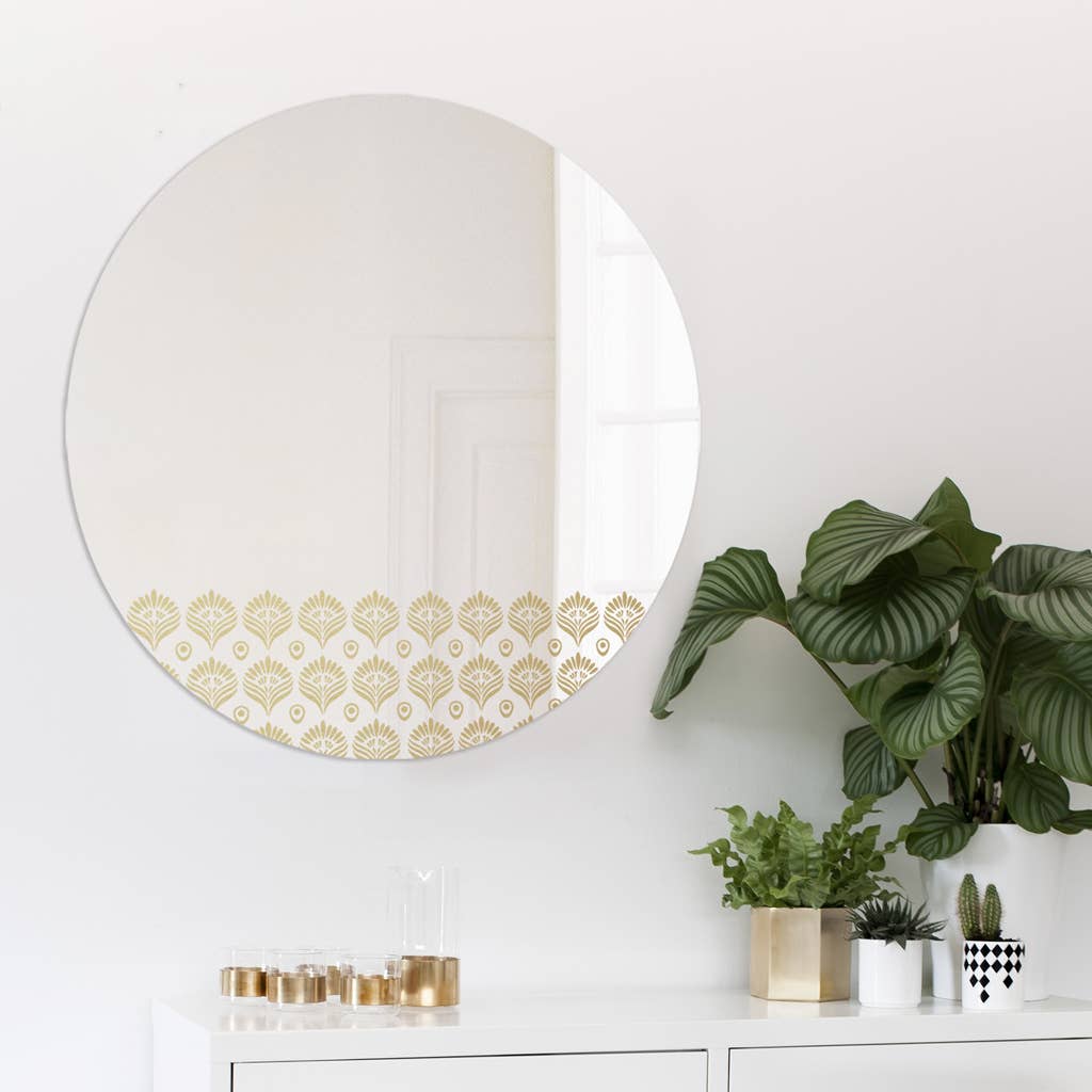 BiCA-Good Morning Design - Venta al por mayor Espejos de pared - Gran espejo decorativo textura Pavo Real. XL0