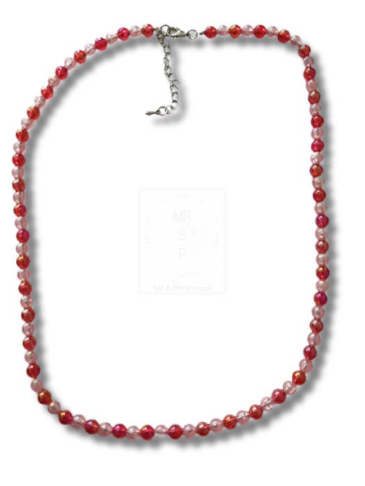 Collana elegante in tonalità rosse – fatta a mano per la vendita all'ingrosso da parte di Mr.S.Perlenoase