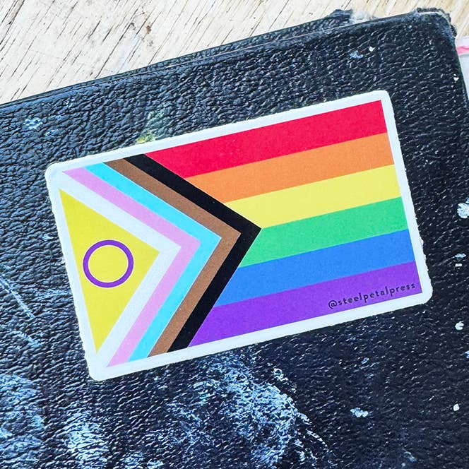 Pride Die-Cut Sticker for wholesale by Steel Petal Press