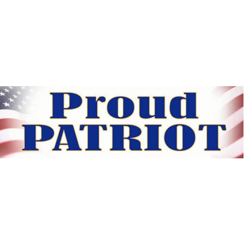 Humper Bumper - Vendita all'ingrosso Adesivo - Adesivo per paraurti Proud Patriot Patriotic, magnete per auto