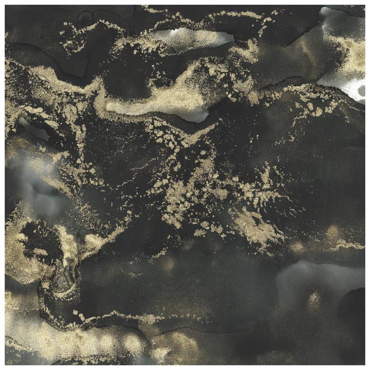 Swirl Gold - Black Charger - (SQUARE) for wholesale by Altoonastore