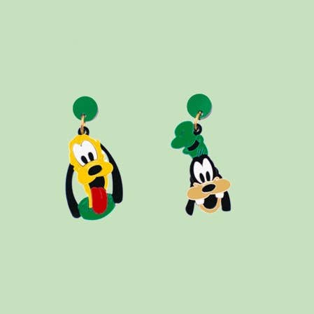 Marronynegro - Wholesale Dangle Earrings - Pluto and Goofy earrings0