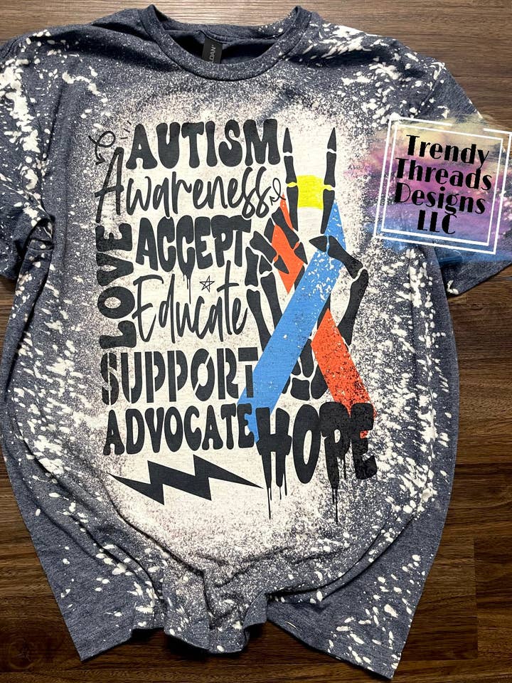 Autism awareness shirt for wholesale by Trendy Threads Designs LLC