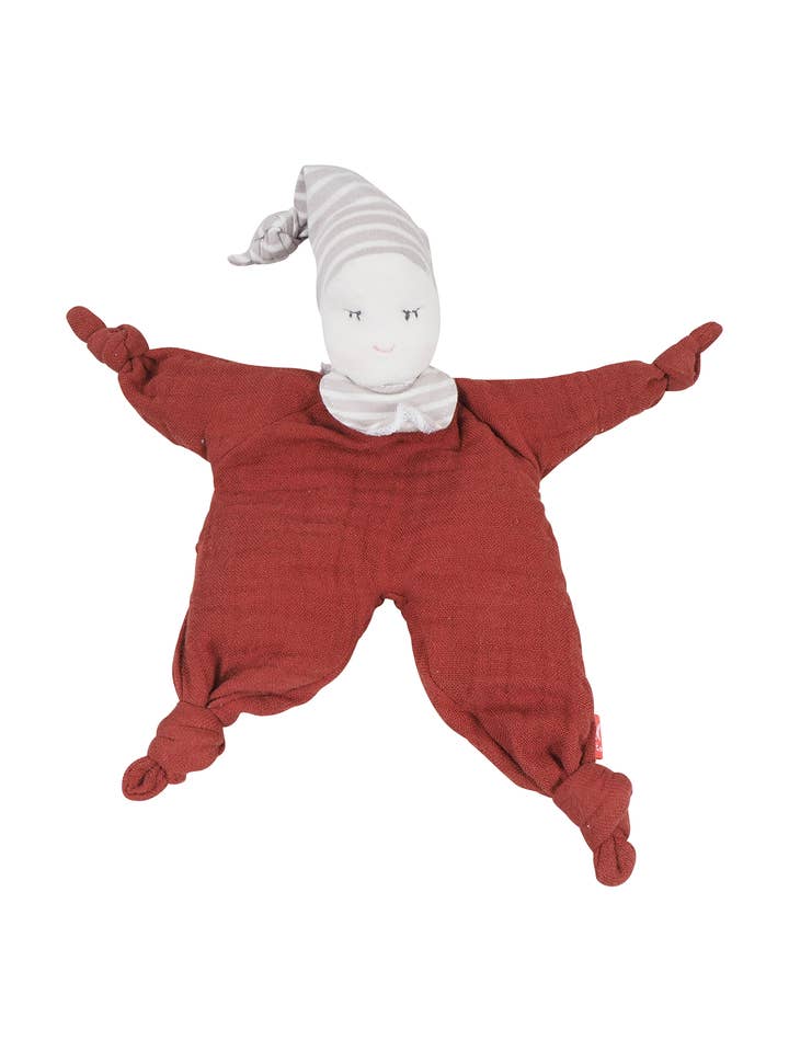 Doudou bébé couleur rouille pour la vente par Kikadu