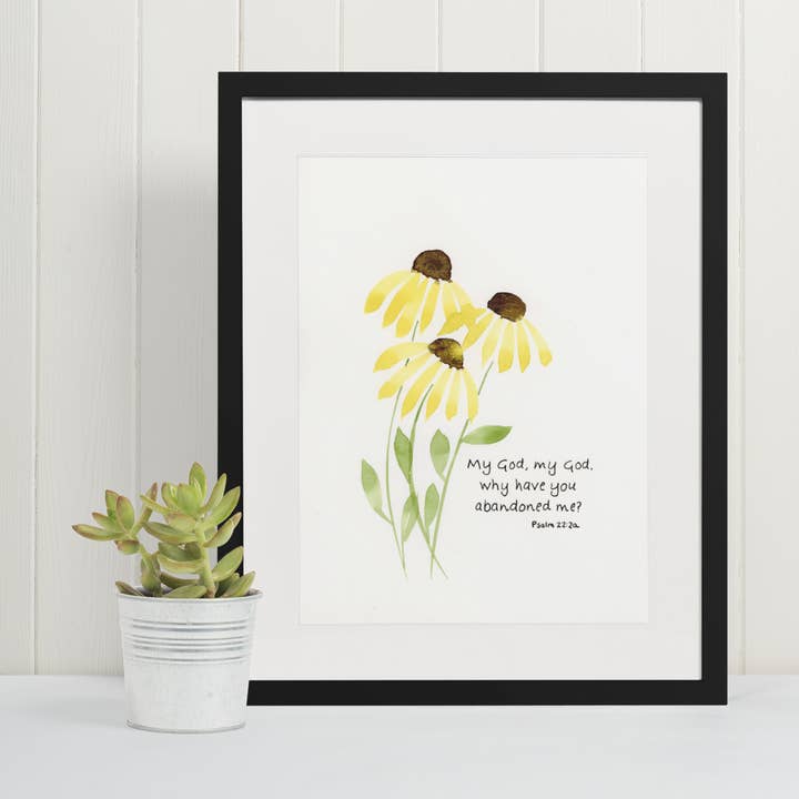 Salmo 22:2 a Ilustração em Aquarela por atacado de Mary Reichter