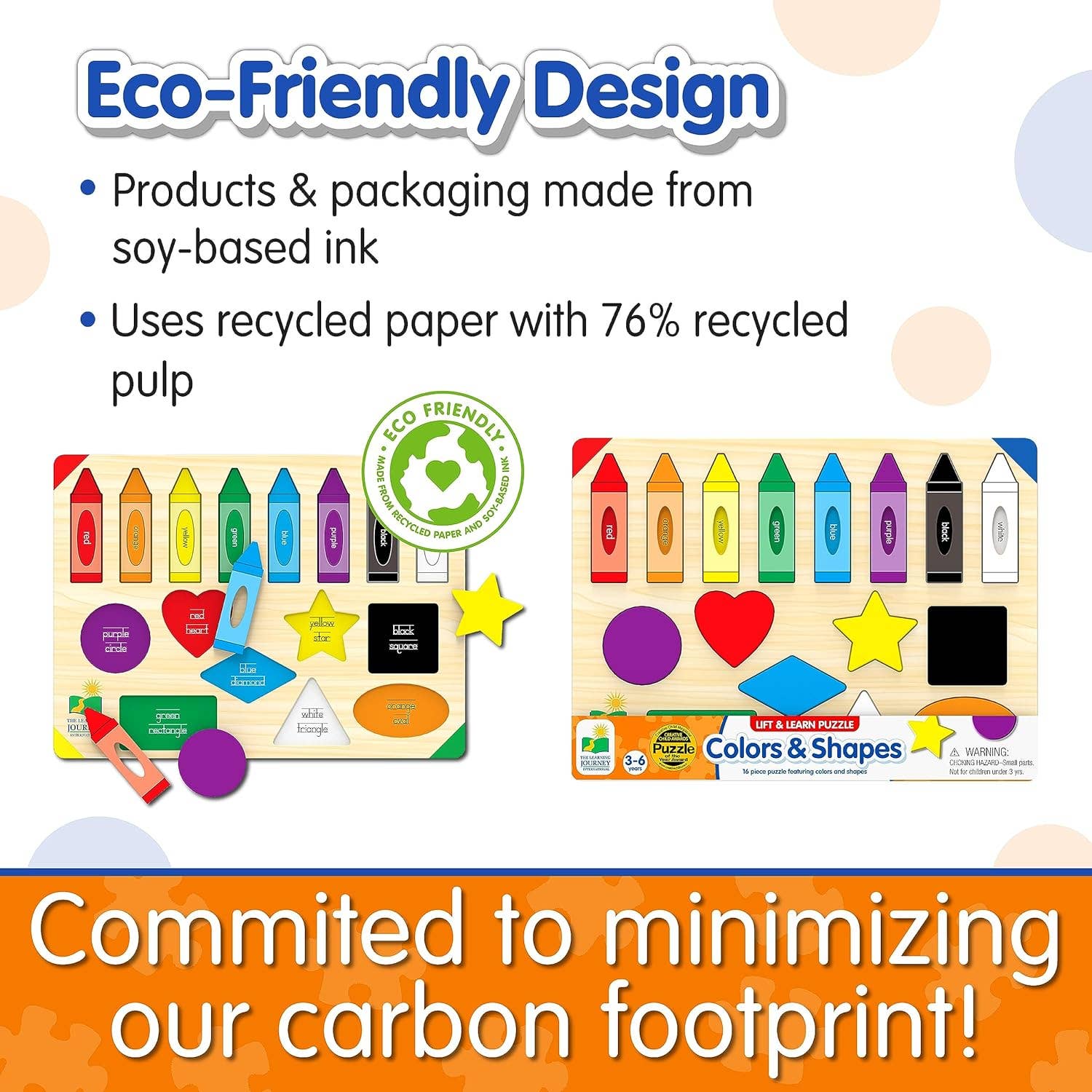 The Learning Journey – Engroshandel Puslespil - Børn – The Learning Journey Lift & Learn puslespil – farver og former5