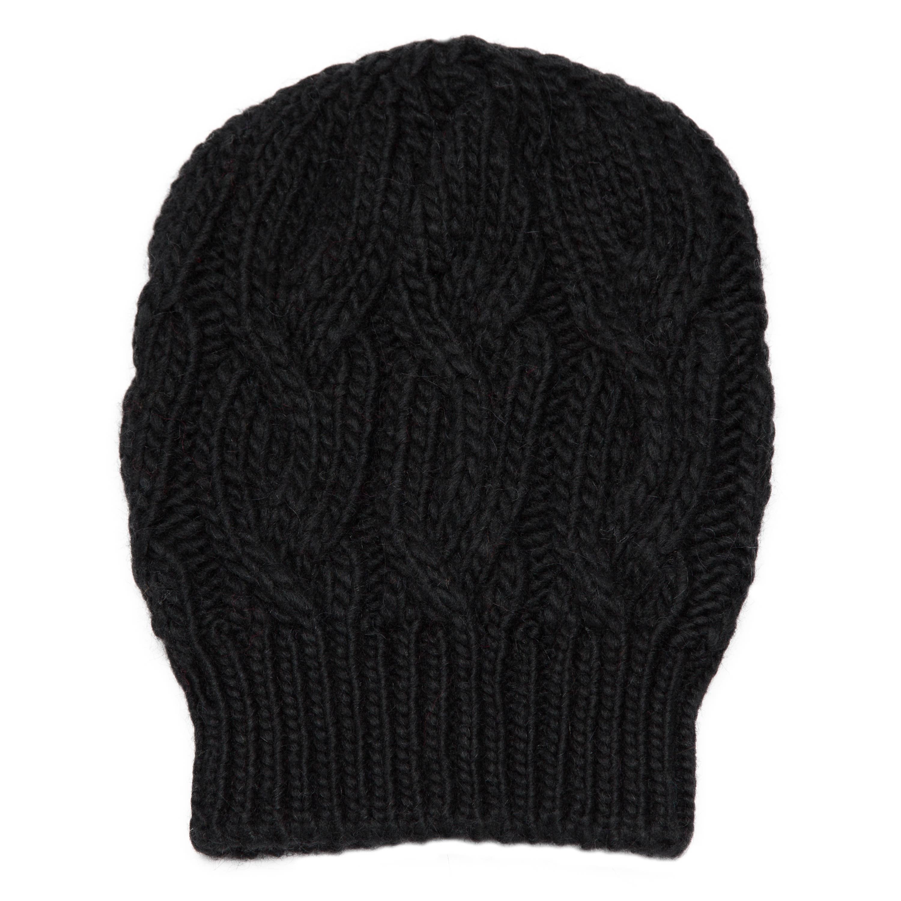 Assia di Brunetti Federica e C. s.a.s. - Wholesale Beanie - Women's - Thelma - Double braided hat in alpaca wool blend2