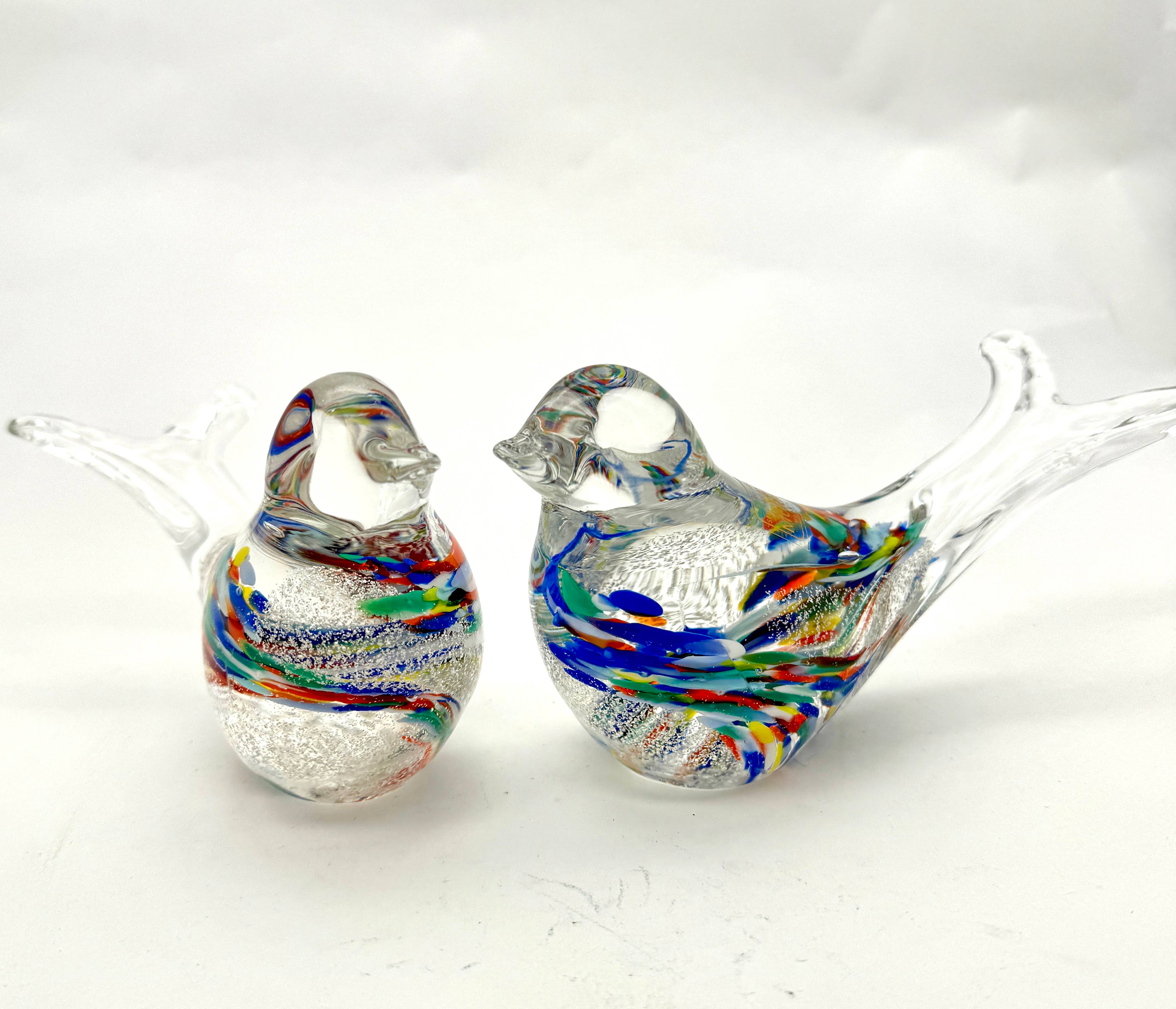 Alice Sturzinger LLC - Venta al por mayor Figura decorativa - Figura de pájaro golondrina de vidrio Murano multicolor soplado a mano5