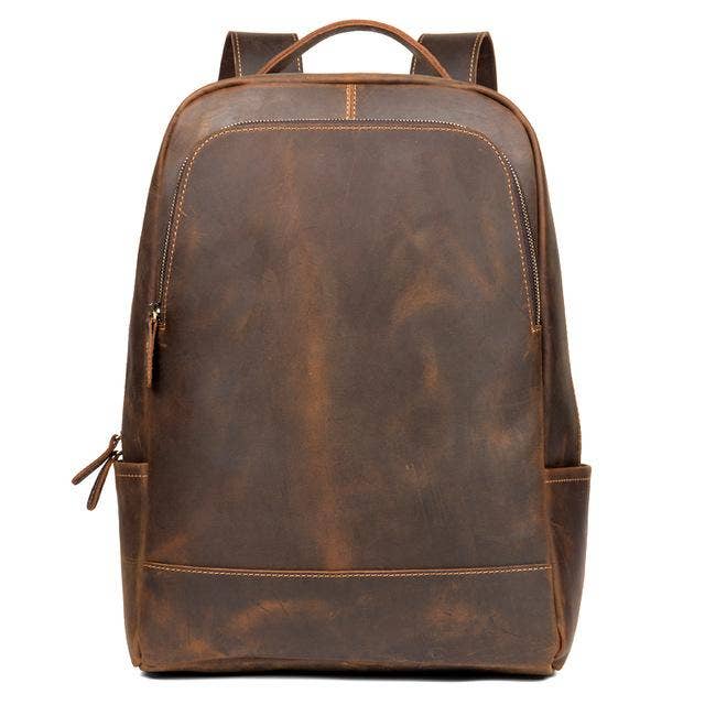 The Vernon Backpack | Genuine Vintage Leather Minimalist Backpack for wholesale by Steel Horse Leather
