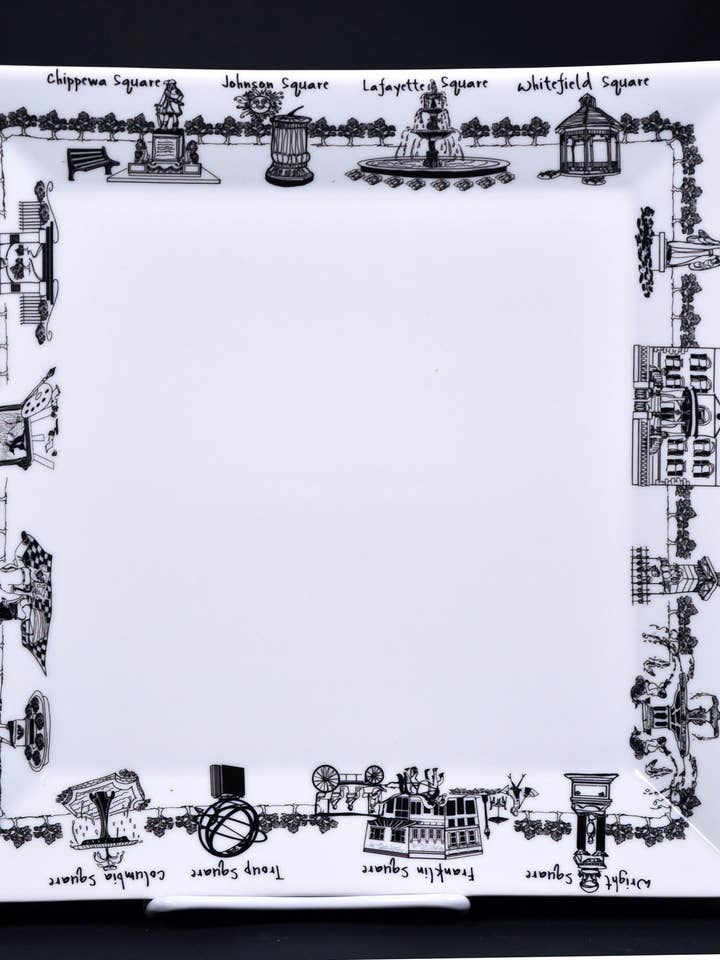 Savannah Large Square Platter for wholesale by The Dish