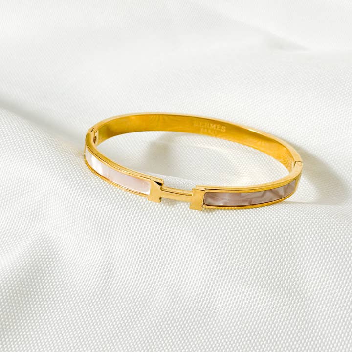 Gold MOTHER OF PEARL BRACELET for wholesale on Faire1