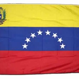 Venezuela New (8 Stars) with Crest 5' x 3' for wholesale by Worldwide Flags Ltd