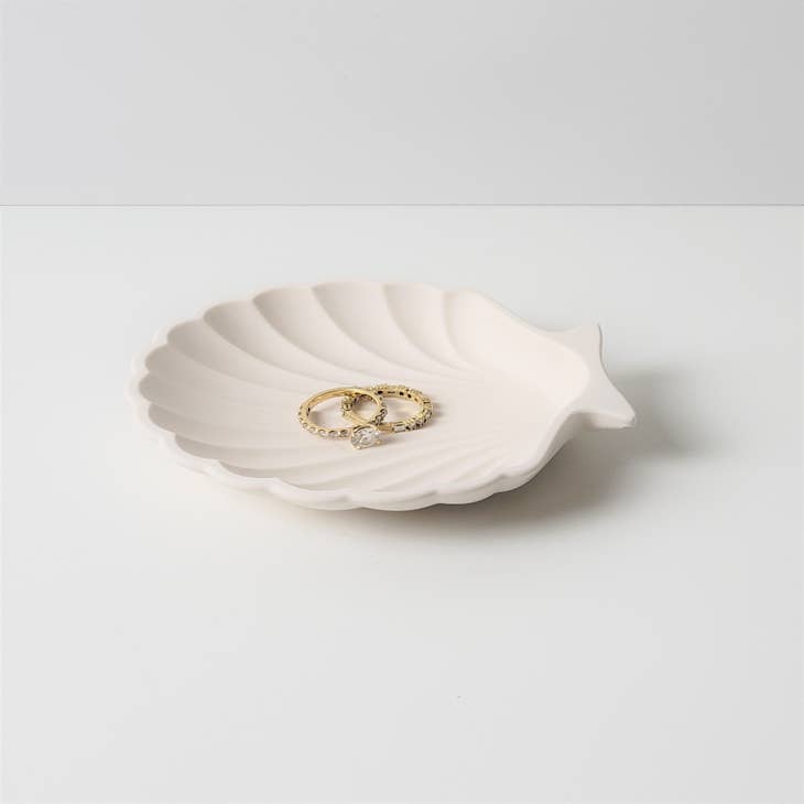 Wholesale Sea Shell trinket dish  jewelry tray for your store - Faire
