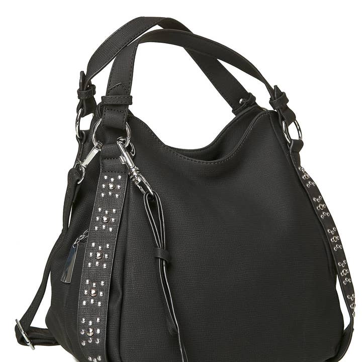 HJS - Vente Sac porté épaule – femme - Sac à main « BAKERSFIELD » avec 3 compartiments principaux4