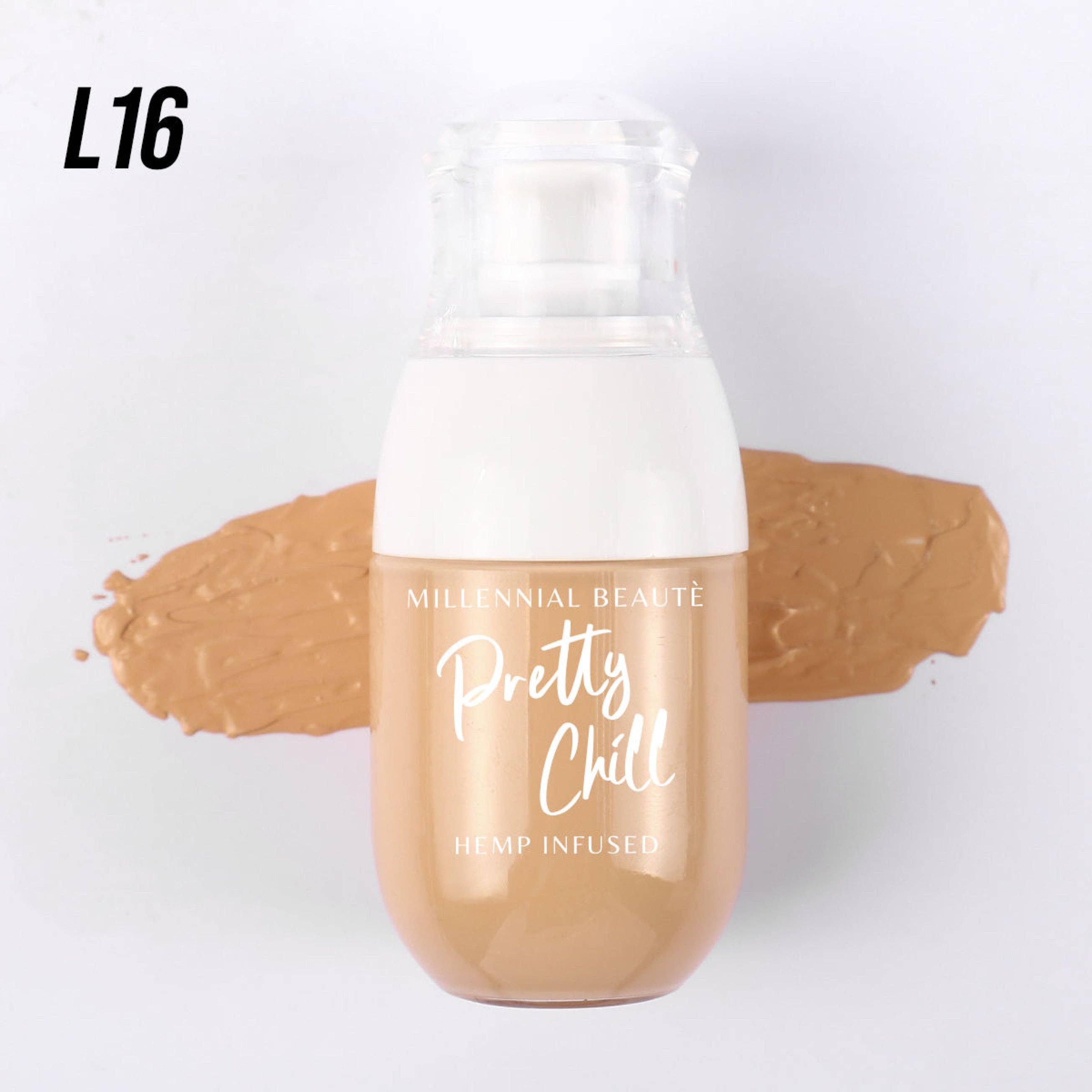 Millennial Beauté – wholesale Foundation – Full täckande foundation med SPF15 och hampfröolja1