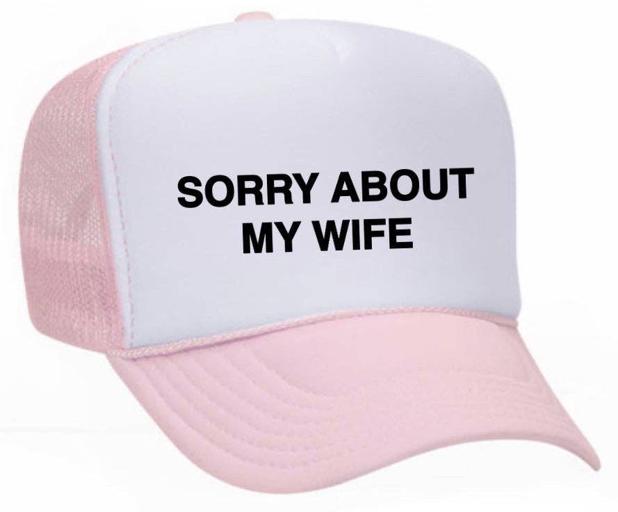 Inappropriate Trucker Hats – boné - Unissexo por atacado – Desculpe, sobre o Chapéu My Wife Trucker25