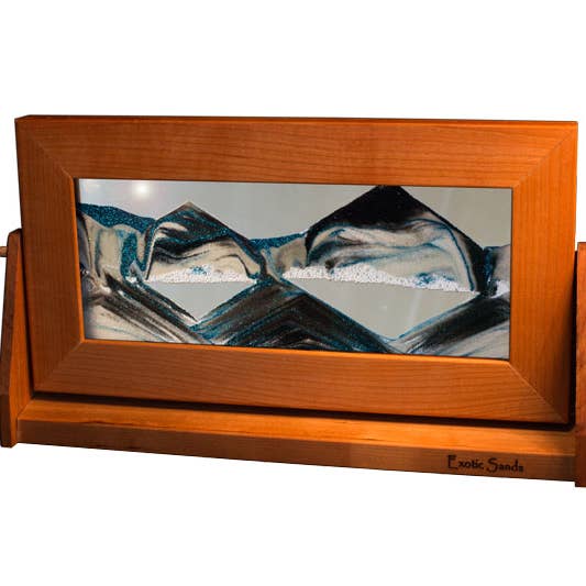 Exotic Sands, Inc. - Wholesale Decorative Tabletop Object - Cherry Wood (Fall Decor) Moving Sand Art Pictures11