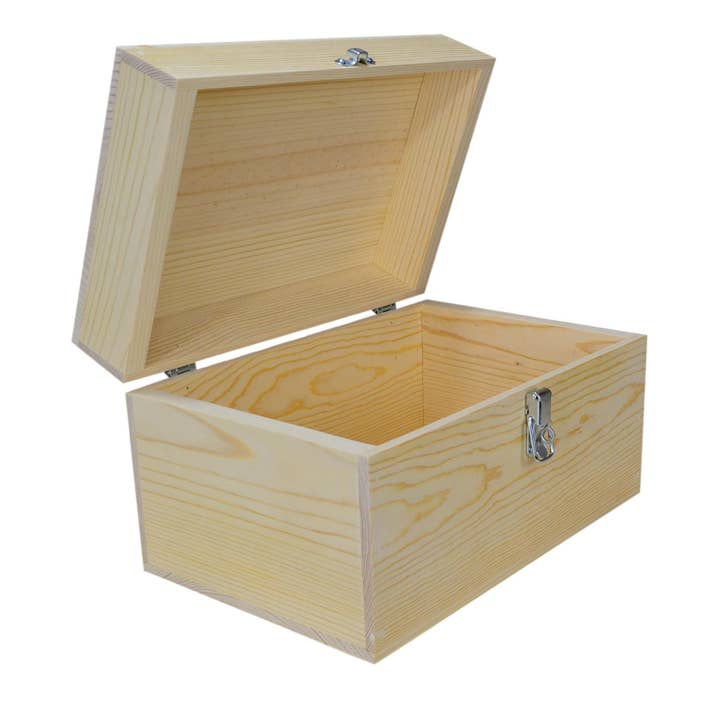 Poole & Sons Inc. - Wholesale Decorative Box - Wooden Hinge Top Chest (One)1