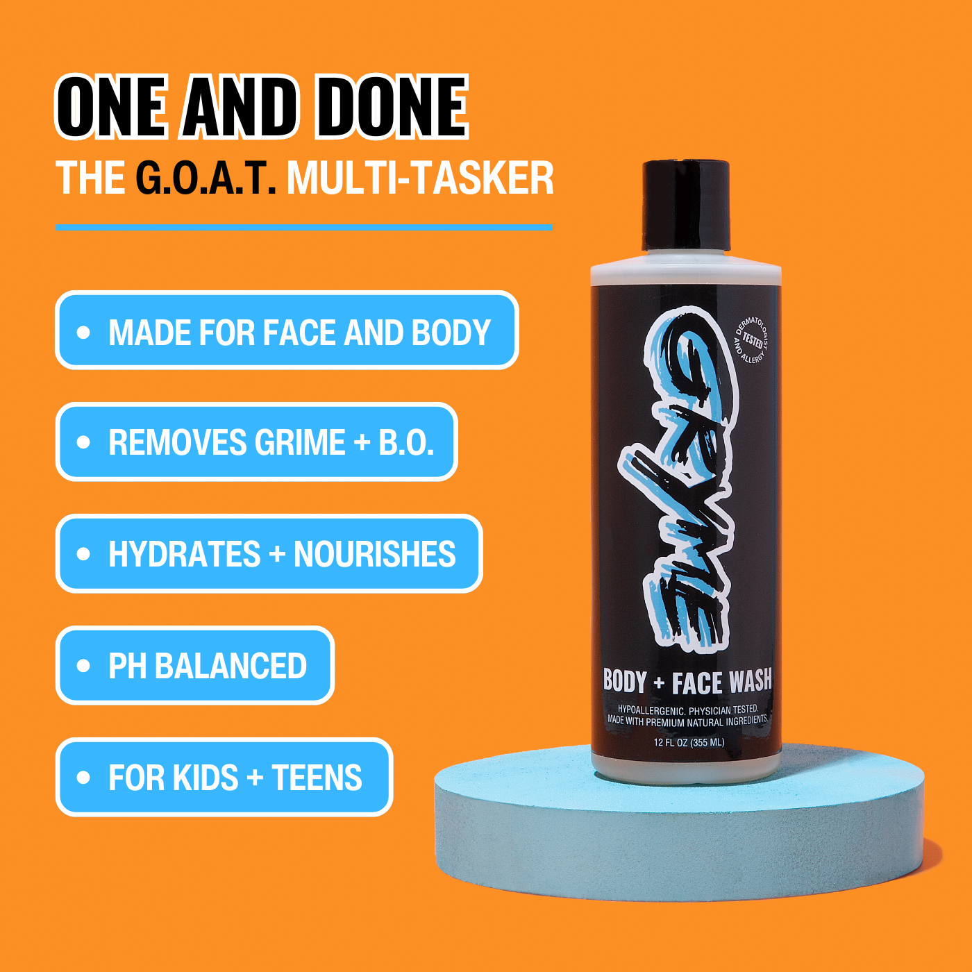 Gryme - Wholesale Body Wash/Shower Gel - Kids & Baby - Gryme 2-in-1 Body + Face Wash2